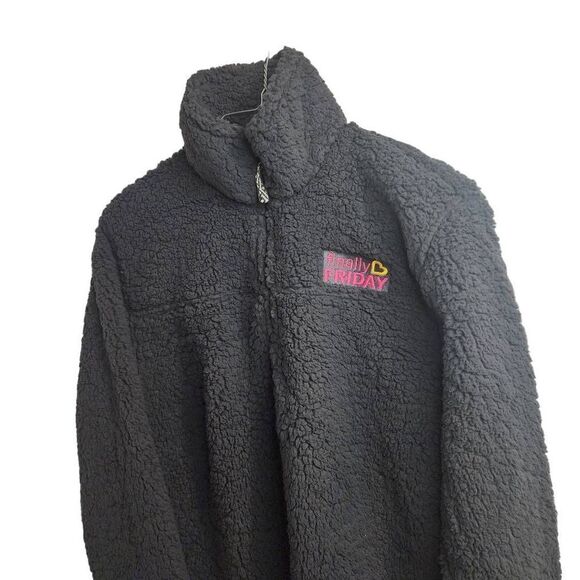 Boxercraft Finally Friday Gray Custom Sherpa Pullover Size Large - Picture 7 of 12